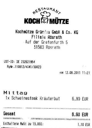 mren Hffner Kochmtze Restaurant